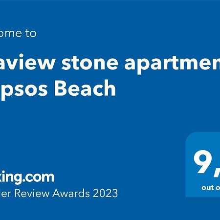 Seaview Stone Apartment In Ipsos Beach Luaran gambar