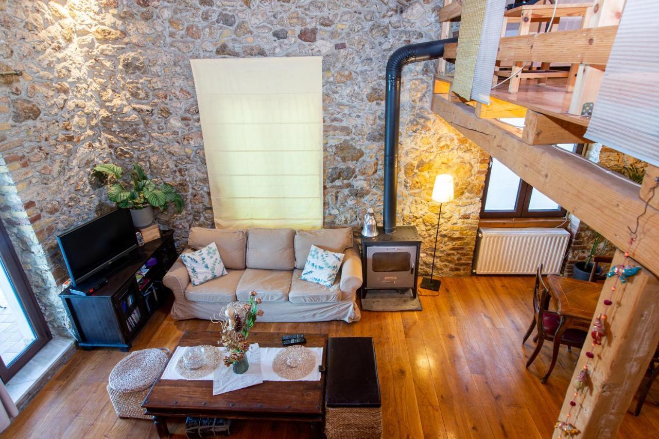 Seaview Stone Apartment In Ipsos Beach Luaran gambar